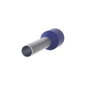 Ferrule Aislado PAN-TERM para Cable 14 AWG, Largo 12mm, DIN Color Azul. Paquete 500 Piezas