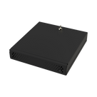 Gabinete Metálico para DVR/NVR / Acero Calibre 20 / Tapa Superior Desmontable / Doble Ventanilla Frontal / Chapa de Seguridad con Llave / Fijación Escritorio o Pared