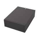 Gabinete Metálico para DVR/NVR / Acero Calibre 20 / 525x180x677 mm / Chapa con Llave / Compatible Ventilador 120 mm / Fijación Mesa o Escritorio