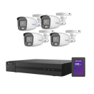 Kit TurboHD / 2 Megapixel / 5 Canales / ColorVu 20 m (65.6 ft) / SSD 1 TB / Audio Integrado