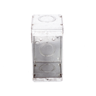 Caja Multigang / 1 Gang / 2.5 in (6.35 cm) Profundidad / 8 TKO 1/2-3/4 in / 16.0 in³ / Acero Galvanizado