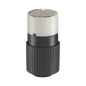 Conector de 15 A 125 V CA/ 2 Polos 3 Hilos/ Grado Industrial/ Color  Blanco y Negro/ NEMA 5-15R.