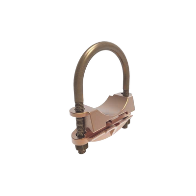 Conector Mecánico para Cable Calibre 4 a 3/0 AWG / Paralelo o 90° Grados a Tubo de 2\" o Varilla de 2\" - 2 3/8\".