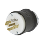Clavija Industrial con Bloqueo de Media Vuelta / 20 A 120/208 V CA / 4 Polos 5 Hilos / Color Blanco y Negro / Nema L21-20P/ Grado Industrial