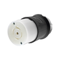 Conector Industrial con Bloqueo de Media Vuelta / 20 A 120/208 V CA / 4 Polos 5 Hilos / Color Blanco y Negro / Nema L21-20R/ Grado Industrial.