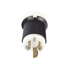 Clavija Industrial con Bloqueo de Media Vuelta / 30 A 250 V CA / 2 Polos 3 Hilos / Color Blanco y Negro / Nema L6-30P.