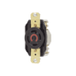 Receptáculo con Bloqueo de Media Vuelta Industrial 30 a 125/250 V CA / 3 Polos 4 Hilos / Nema L14-30R.