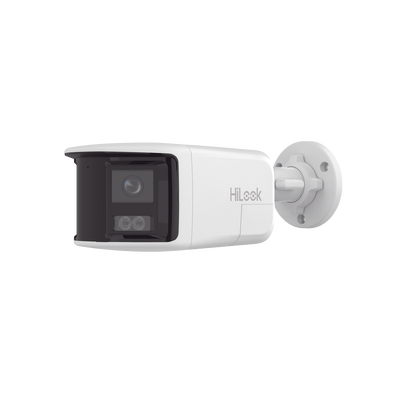 [Dual Light] Bala IP 8 Megapixel / Imagen Panorámica 180°/ PoE / Micrófono y Bocina Integrado / Exterior IP67 / Audio Bidireccional / Alarma Visual y Auditiva Integrada / Smart Supplement Light / M
