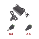Kit de Fuente de Poder / 12 VCC / 5 A / 4 Canales / 110-220 VCA / 0.38 x 0.20 x 0.11 pies