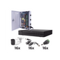 KIT TurboHD 1080p / DVR 16 Canales / 16 Cámaras Bala Policarbonato con Microfono (exterior 2.8 mm) / Transceptores / Conectores / Fuente de Poder Profesional