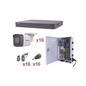 KIT TurboHD 1080p / DVR 16 Canales / 16 Cámaras Bala (exterior 2.8 mm) / Transceptores / Conectores / Fuente de Poder Profesional