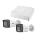 Kit de Videovigilancia IP / 2 Megapixel / NVR 4 Canales con 4 Puertos PoE / 2 Cámaras Bala / ColorVu Lite 20 m (65.6 ft) / IR 30 m (98.4 ft) / AcuSense Lite