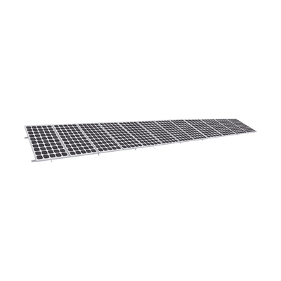 Montaje para Panel Solar, Riel \"8\" de 5400mm para Módulos con Espesor de 35mm, Velocidad de Viento Máx. 136km/h (20° a 45°)