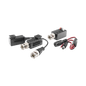 Kit de TRANSCEPTORES DE VIDEO DE LARGO ALCANCE / 320 Metros / Resolución 720P y 1080P / Cat 5e/6 / Compatible con cámaras HD-TVI/CVI/AHD/CVBS / Alimente solo el Receptor / Protección Interconstruid