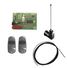 Kit Receptor Inalámbrico / Alcance 45 m (147.6 ft) / 2 Controles Remotos / Cable RG58 3 m / Antena Externa