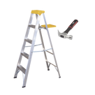 Kit Escalera y Martillo / 1.85 m (6.07 ft) / 90 kg / Aluminio / Martillo 16 oz