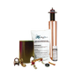 Kit de Tierra Física con Electrodo TG100AB y accesorios de instalación.