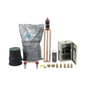 Kit de tierra Física Modelo TG45K con Electrodo Magnetoactivo 50 x 11.5 cm, Capacidad Max: 45 AMP