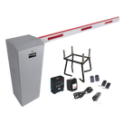 Kit COMPLETO Barrera Derecha XB / Brazo de 5 Metros con Iluminacion LED Rojo-Verde / Incluye Sensor de masa, Transformador, Lazo, Ancla, Fotoceldas 2 Controles Inalámbricos
