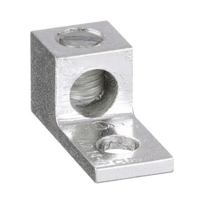Conector Mecánico de Aluminio, de Un Orificio 1/4\" y Un Barril, para Cable de 14 a 2 AWG. 1 Pieza