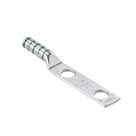 Conector de Compresión de Cobre / 2 Orificios 3/8\" / Separación 1\" / Cable 2 AWG / Paquete 25 Piezas
