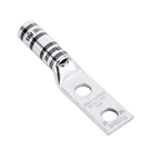 Terminal de Compresión / Calibre 6 AWG / Doble Orificio 1/2 pulg / Espaciado 44.5 mm (1.75 pulg) / Mirilla de Verificación / 1 Pieza