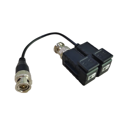 Kit de Transceptores (Baluns) con Terminal PUSH SUPERIOR, Resolución 5MP , Cable flexible COAXIAL Blindado / COAXITRON / AUDIO POR COAXITRON / Menu OSD /Conector 100% COBRE / protección TVS, Calida