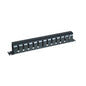 Organizador de Cables Horizontal de 1U para Rack de 19\" con Cubierta Metálica