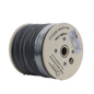Carrete de 2 km de Fibra Óptica Drop Plana, Interior/Exterior G.657A2 Monomodo de 2 Hilos (Bifibra), Dieléctrica, Forro Negro, (No Soporta Conectores Mecánicos)