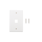Placa de Pared / 1 Puerto Keystone / 70x115mm / 2.75x4.52in / Montaje Vertical / UL CE ETL
