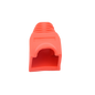 Bota Plástica para Protección de Plug RJ45, Color Rojo