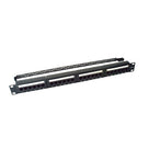 Panel de Parcheo de Impacto / 24 Puertos Cat6 / 1U Rack 19\" (48.26 cm) / T568A/B / 110 IDC