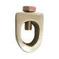 Conector Varilla-Cable / Bronce 100% / Tornillo Acero Inox / Varilla 5/8-3/4 in / Cable 4-1/0 AWG