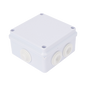 Caja de Conexiones Impermeable IP65, 7 Entradas, Dimensiones 100 x 100 x 70 mm, para Instalaciones Industriales, Comerciales y Residenciales, Incluye Tornillería para su Instalación