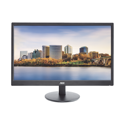 Monitor  LED de 24\", Resolución 1920 x 1080 Pixeles con Entradas de Video VGA/HDMI. Panel MVA y Altavoces Integrados. Compatible VESA