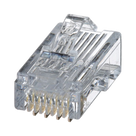 Plug RJ45 / Cat5e / 24-26 AWG / 50 µin Oro / 2500 Ciclos / PoE++ / -10 a 60°C / Paquete 100 pzas