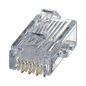 Plug RJ45 Cat5e, Para Cable UTP de Calibres 24-26 AWG, Chapado en Oro de 50 Micras, Paquete de 100 Piezas
