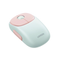 Mouse Inalámbrico FUN | Recargable| 2.4G & Bluetooth | 4 Niveles de DPI | Silencioso | Ergonómico | 5 Botones | Compatible con Windows, macOS 10.5, Android iOS Linux y Chrome OS | Color Rosa.