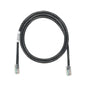 Cable de Parcheo UTP Categoría 5e, con Plug Modular en Cada Extremo - 2 Metros (6.56 Pies) - Negro