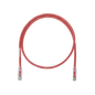 Cable de Parcheo UTP Categoría 6, con Plug Modular en Cada Extremo - 0.3 Metros (1 Pie) - Rojo