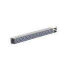 PDU Básico para Rack / 12 Contactos NEMA 5-20R / Entrada NEMA 5-15P / 15A / 120 Vca / Montaje Horizontal 1U / 19 in