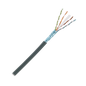 Bobina de Cable Planta Externa con Gel, de 4 Pares, Cat6A, Blindado F/UTP, Color Negro, 305 Metros (1000 Pies)