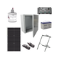 Kit Solar de 12 Vcc para alimentar energizador de cerca electrificada. Instalación de panel en poste.