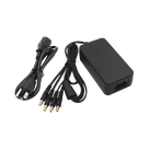 Fuente de Poder / 4 Salidas Jack Macho / 12 Vcc / 5 A / 60 W / 100-240 V~ / 4.6 x 2.4 x 1.3 pulg