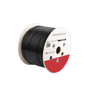 Bobina de Cable de UTP de 4 Pares Cat5e de 305 Metros (1000 Pies), 100% Cobre, LDPE Resistente a Rayos UV Relleno de Gel, Color Negro, 24 AWG, Uso en Exterior, Para Aplicaciones de Voz, Datos y Vid