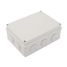 Caja de Derivación de Plástico / 10 Glándulas de Goma / IP55 / 140 x 190 x 76 mm / -40 a 120°C