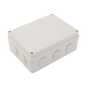 Caja Derivación-Conexión de Plástico (140 X 190 X 76 mm) con 10 Glándulas de Goma. Para Instalaciones Comerciales, Residenciales e Industriales. Incluye Tornillería para su Tapa. Funciona También c