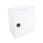 Gabinete de Poliéster IP65 Uso en Intemperie (250 x 300 x 140 mm) con Placa Trasera Interior de Plástico (Incluye Chapa y Llave).