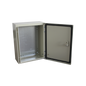 Gabinete de Acero IP66 Uso en Intemperie (300 x 400 x 200 mm) con Placa Trasera Interior de Metal y Compuerta Inferior Atornillable (Incluye Chapa y Llave T).