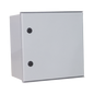 Gabinete de Poliéster IP65 Uso en Intemperie (400 x 400 x 200 mm) con Placa Trasera Interior de Plástico (Incluye Chapa y Llave).